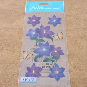 🆕️Jolee's Purple Flower and butterfly stickers.